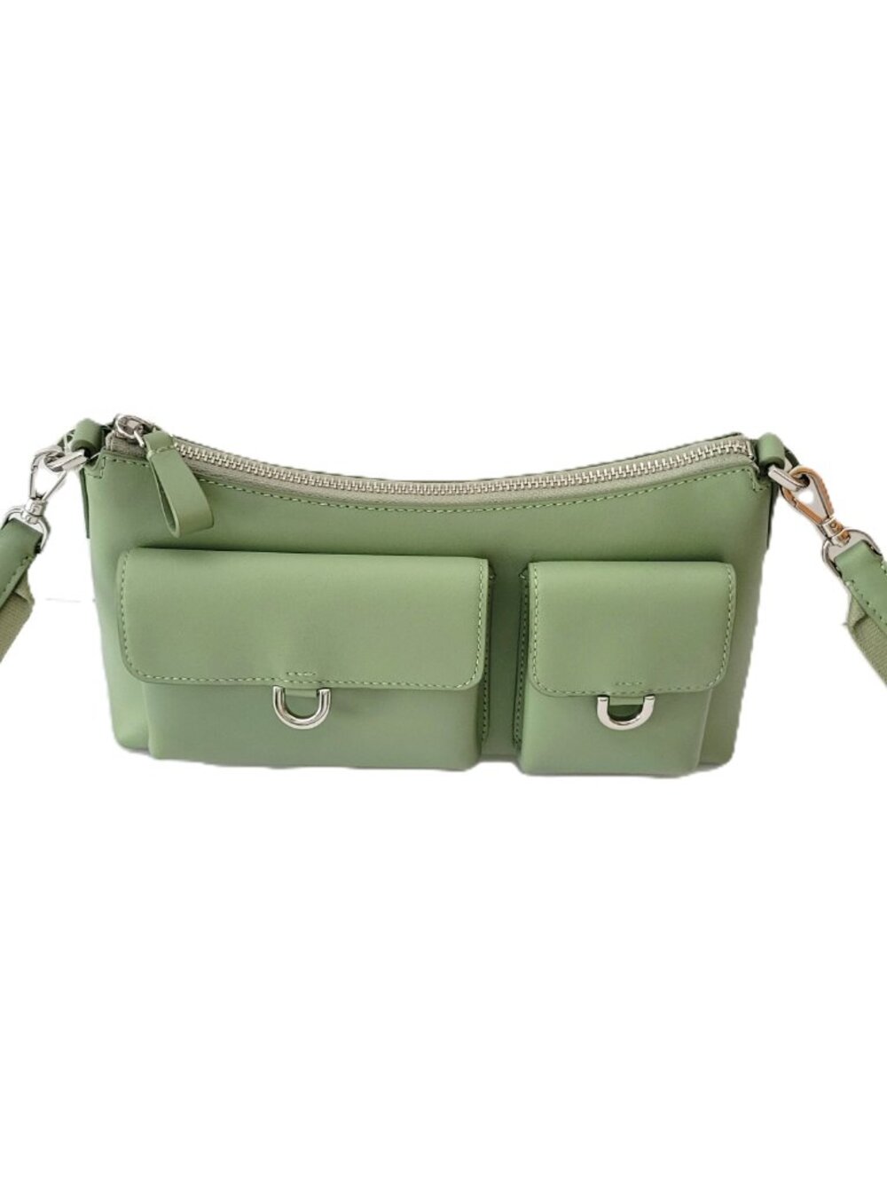 Kate Spade KN666 Cargo Smooth Leather Small Crossbody Handbag Balsam Green